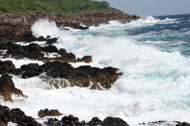 Tsunami, büyük miktarda suyun yer değiştirmesinden kaynaklanan bir su kütlesindeki bir dizi dalgadır.