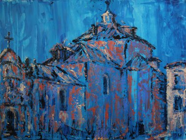 İspanya 'nın Alba de Tormes şehrindeki Convento Carmelitas Descalzos' un sanat tablosu