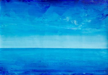 Soyut okyanus sanatı deniz manzarası resmi