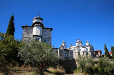 Karyes 'teki Aziz Andrew Skete Yunanistan' ın Athos Dağı 'ndaki bir manastır.