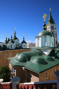 Saint Panteleimon Monastery - is a Russian Orthodox Christian monastery in the monastic state of Mount Athos in Greece clipart