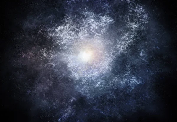 Illustration Une Grande Galaxie Aux Bras Spiraux Brillants — Photo