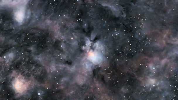 Animația Zborului Prin Nebuloasele Spațiale Stelele Din Perseu — Videoclip de stoc