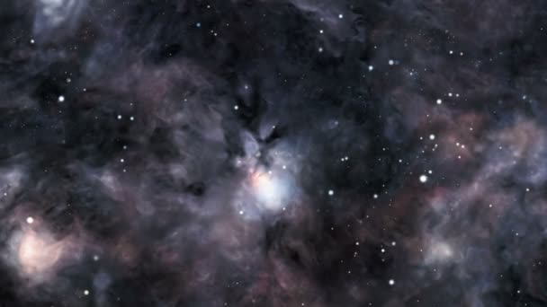 Animazione Volare Intorno Alla Nebulosa Luminosa Nella Costellazione Perseo — Video Stock