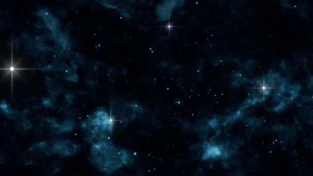 Caméra Parfaitement Bouclable Panoramique Travers Les Étoiles Les Nébuleuses — Video