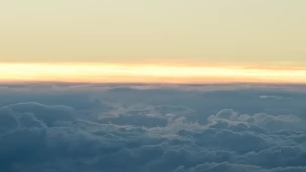 Timelapse Senza Soluzione Continuità Loop Nuvole Notturne Galleggianti — Video Stock