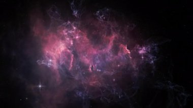 Kozmik nebula etrafındaki uçuşun kusursuz döngüsü
