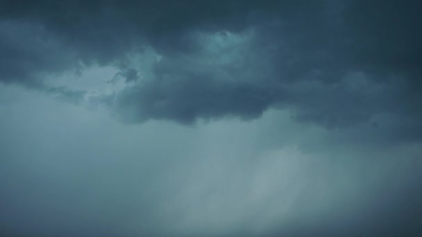 Nuvole Piovose Con Fulmini Autunno — Video Stock