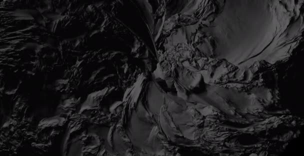Черный Волнистый Фон Анимация Медленно — стоковое видео