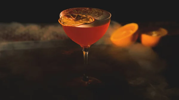 Cocktails Mit Trockeneis Der Bar — Stockfoto