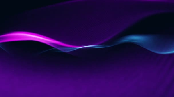 Abstract Minimalistic Colored Wave Background — Stock Video