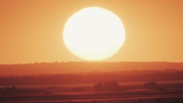 Big Sun Sunset Clouds — Stock Video