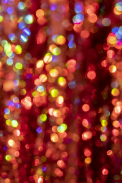 Fondo Navidad Año Nuevo Vertical Con Bokeh Brillante Colorido —  Fotos de Stock