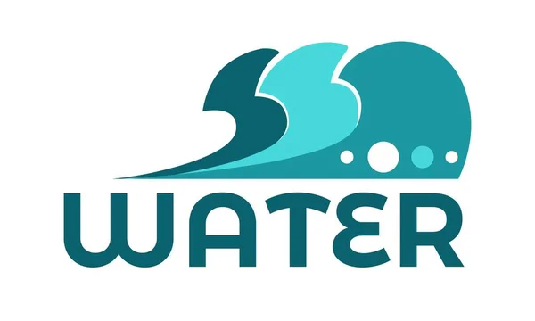 Water Spatten Tekst Samples Logo Emblemen Set Vector Geïsoleerde Druppels — Stockvector