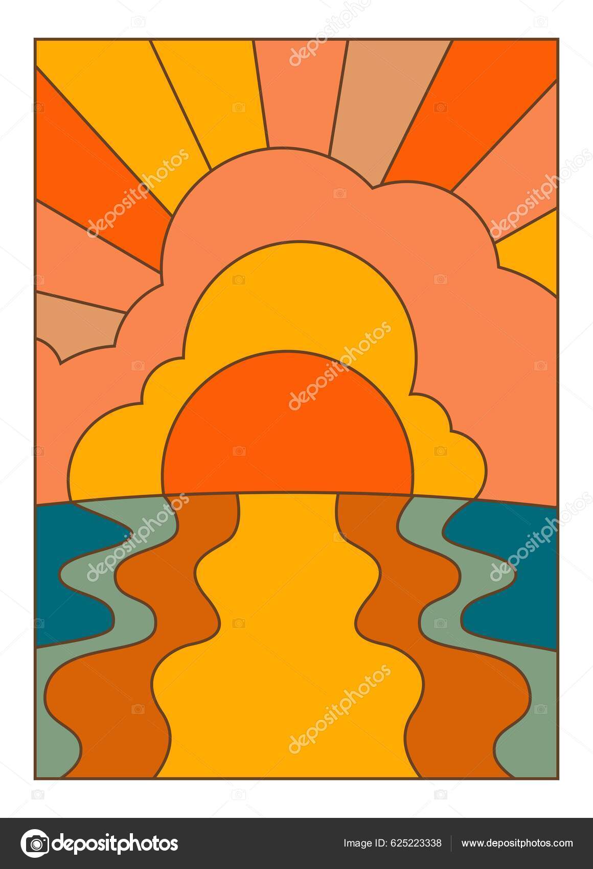 Horizonte Dibujos Animados Paisaje Con Puesta Sol Que Refleja Agua vector, gráfico vectorial © Sonulkaster imagen #625223338 Horizonte Dibujos Animados Paisaje Con Puesta Sol Que Refleja Agua vector, gráfico vectorial © Sonulkaster imagen #625223338