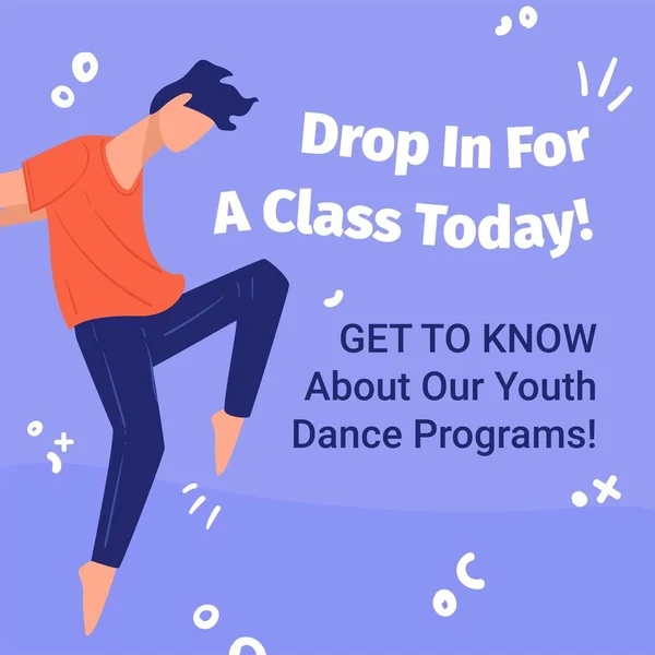 Programa Baile Para Aprender Estudiar Estudio Practica Movimientos Conoce Nuevos — Vector de stock
