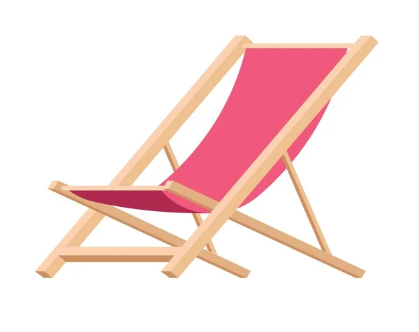 木制椅子 独立家具 用于坐在外面 为休息和放松而设置的庭院或门廊 平台或阳台扶手椅 室外外观设计 矢量呈扁平型 — 图库矢量图片