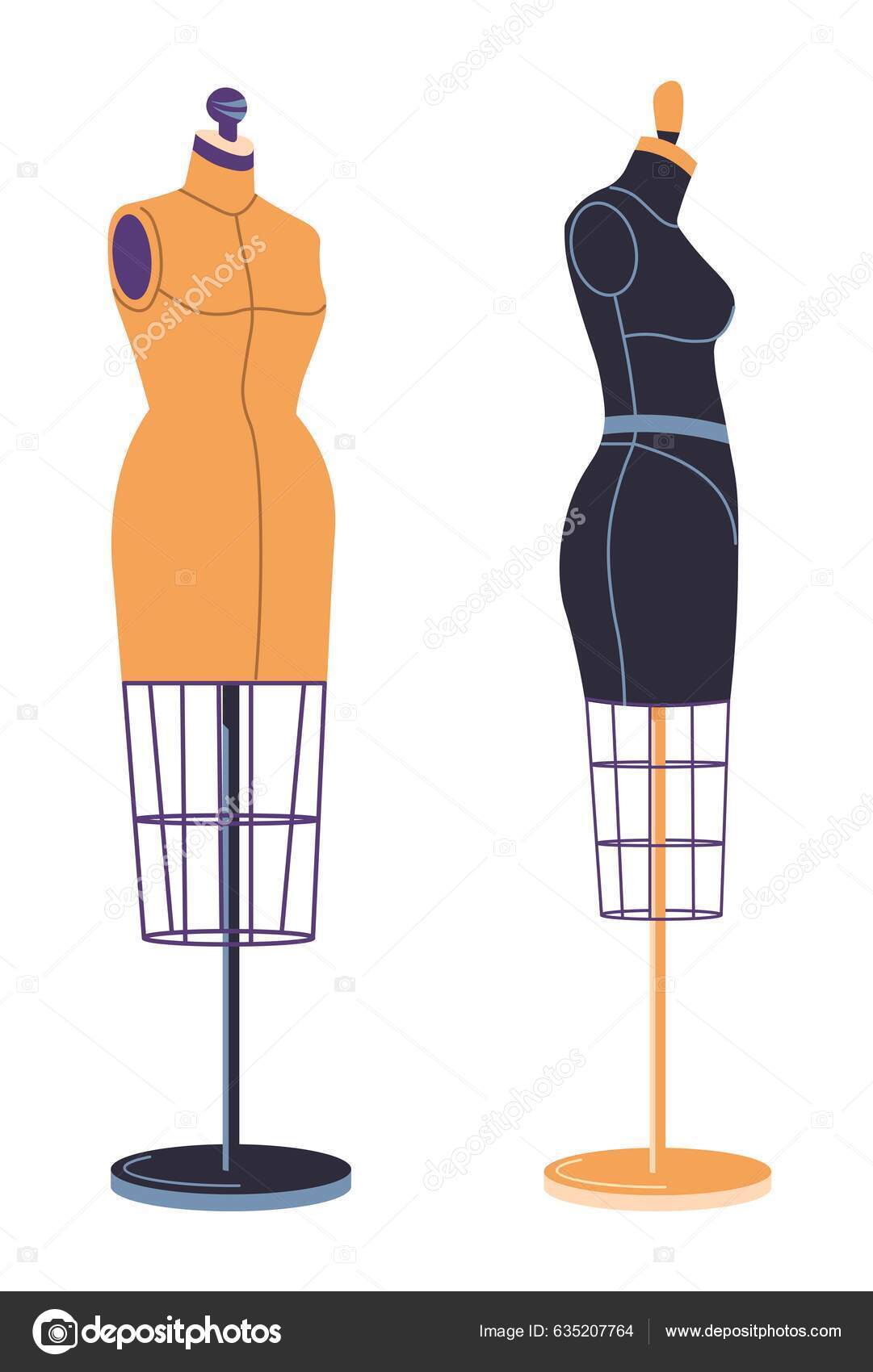Μοντέλο Για Την Κατασκευή Φορέματα Και Ρούχα Απομονωμένη Κούκλα Του  Διανυσματικό Αρχείο από ©Sonulkaster635207764