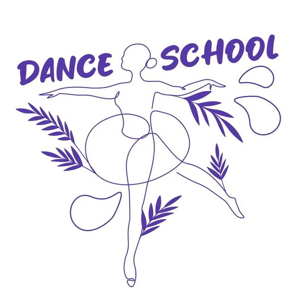 Escola Para Aprender Praticar Novos Movimentos Tipos Dança Dançando Apresentando — Vetor de Stock