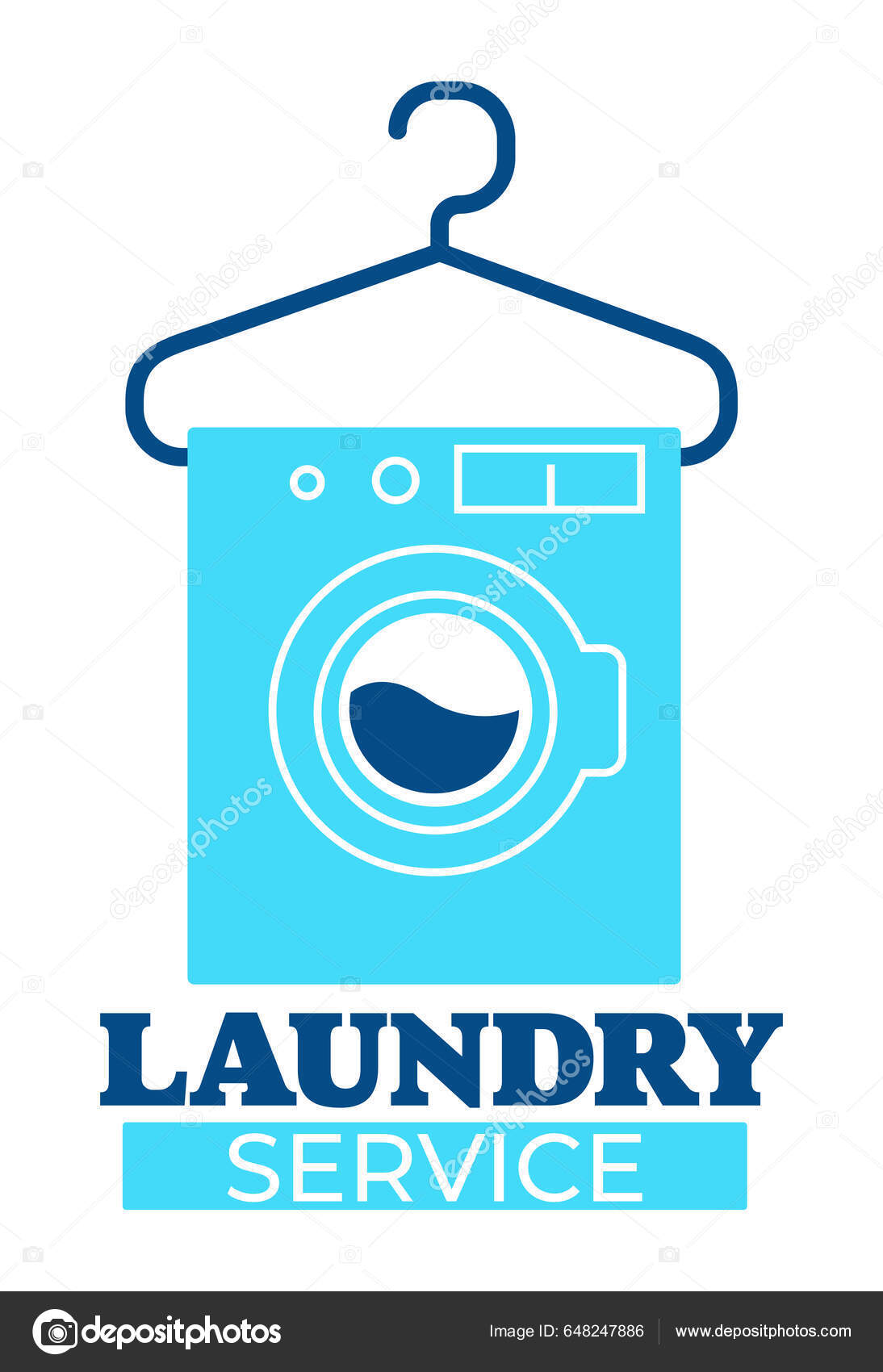 Καθαρισμός Ρούχων Στο Πλυντήριο Ρούχων Απομονωμένη Εικόνα Ετικέτα Κρεμάστρα  Και Διανυσματικό Αρχείο από ©Sonulkaster648247886