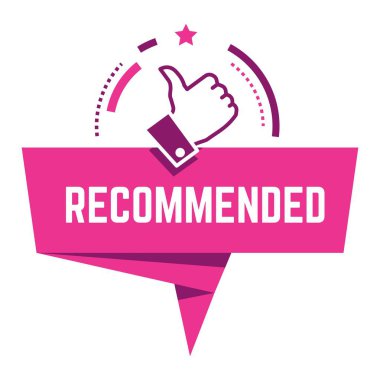 Onay ve olumlu değerlendirme ya da müşteri ve müşterilerden geri bildirim. Kurdeleli izole pankart ve yıldızlı başparmak. Önerilen garanti ve iş tatmini. Düz biçimli vektör