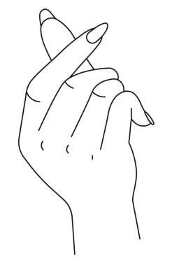 El kenetlenme belirtisi var. El ve tırnaklarla izole edilmiş bir kol. Dişinin zarif uzvu. Semboller ve jestler kullanarak iletişim, düşüncenin sözsüz mesaj ifadesi. Düz biçimli vektör