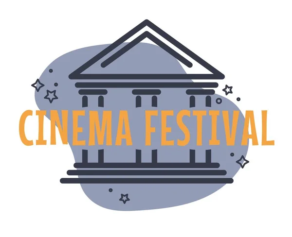 Regarder Nouveaux Films Films Sur Festival Cinéma Loisirs Cinématographie Appréciation — Image vectorielle
