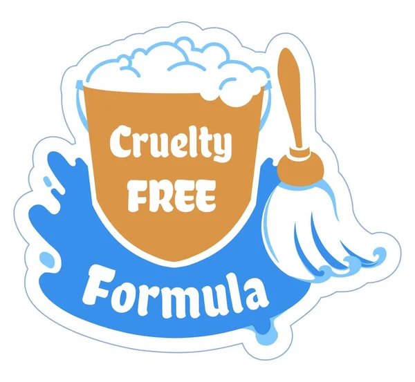 Fórmula Livre Crueldade Detergente Limpeza Loção Para Limpeza Arrumação Casa —  Vetores de Stock