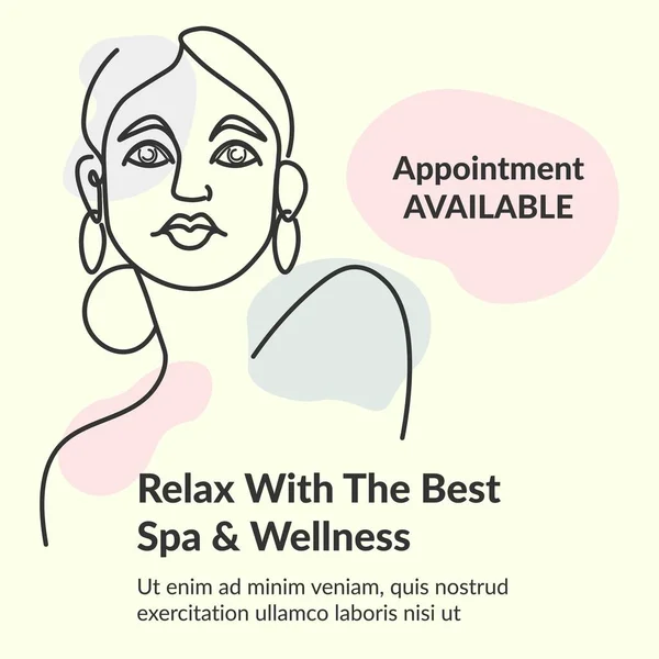 Available Appointment Spa Salon Procedures Relax Best Sessions Beauty Cosmetology — Wektor stockowy