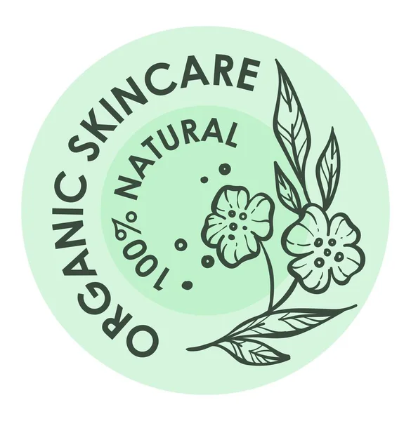 Cosméticos Skincare Cuidados Beleza Ingredientes Orgânicos Naturais Para Mulheres Embelezamento —  Vetores de Stock
