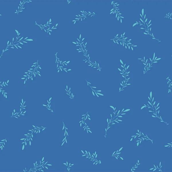 Гілки Гілки Листям Листям Рослини Весняний Дизайн Ботаніки Квіткові Або — стоковий вектор