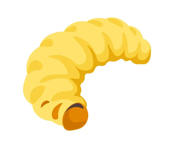 꿀벌의 Eybee Lifecycle Closeup 애벌레의 고립된 아이콘이다 양봉가의 지식은 다리와 — 스톡 벡터