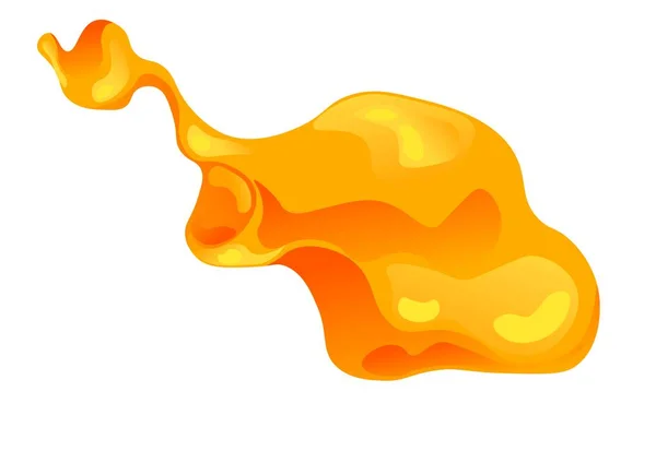 Néctar Dulce Recogido Por Las Abejas Aislado Líquido Amarillo Pegajoso — Archivo Imágenes Vectoriales