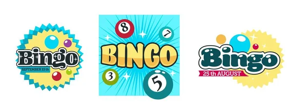 Wygrywając Hazardzie Grając Pieniądzach Izolowane Ikony Grami Hazardowymi Bingo Lotto — Wektor stockowy