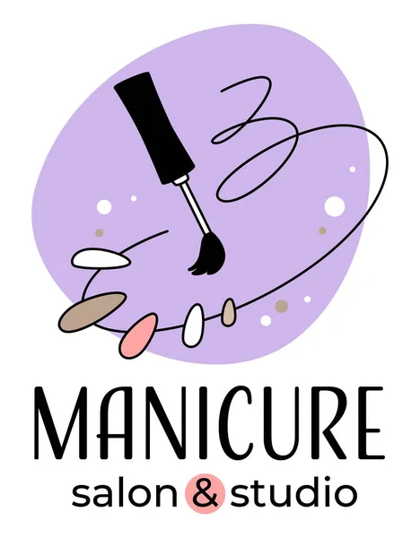 サロンやスタジオでマニキュアとペディキュアサービス マニキュアとペディキュアの専門的なケア 女性の顧客のためのカイロポディーと美容師の手順 爪を研磨し 平らなスタイルでベクトル — ストックベクタ