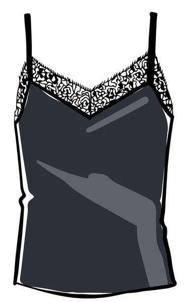 Lace Top Straps Feminine Elegant Clothes Underwear Garment Sleeping Glamour — Stock Vector