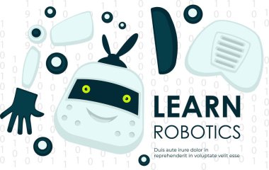 Mühendislik ve modelleme robotları ve insansı robotlar. Robot bilimi, kurslar ve eğitim dersleri öğrenin ve bilgi edinin. Yenilikçi fikirler ve uzmanlar tarafından üretilen fabrikalar. Düz vektör