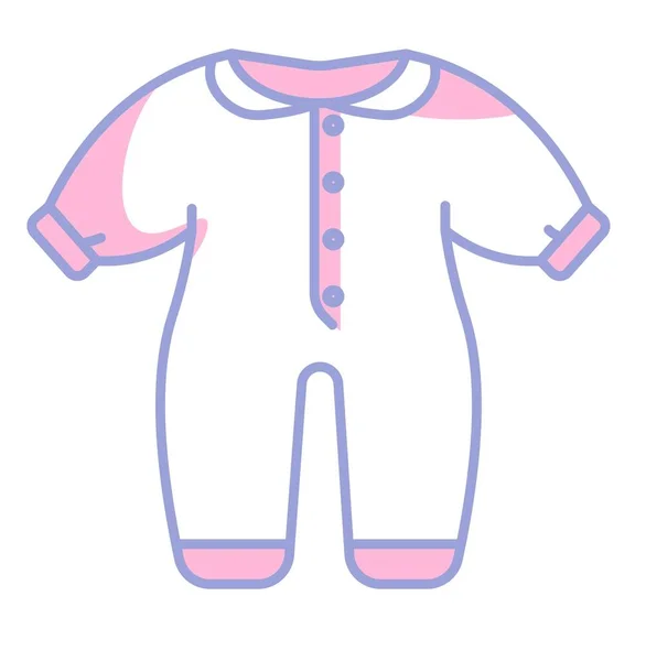 Cotton Romper Children Isolated Clothes Kids Newborn Babies Toddlers Clothing — Stockový vektor