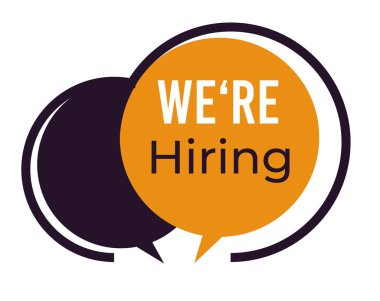 Yeni işçi ve işçilerin işe alınması, sohbet için izole edilmiş baloncuklar veya yazıtlar işe alıyoruz. İnsan kaynakları ve çalışan şirket adayları arıyor. Düz biçimli vektör