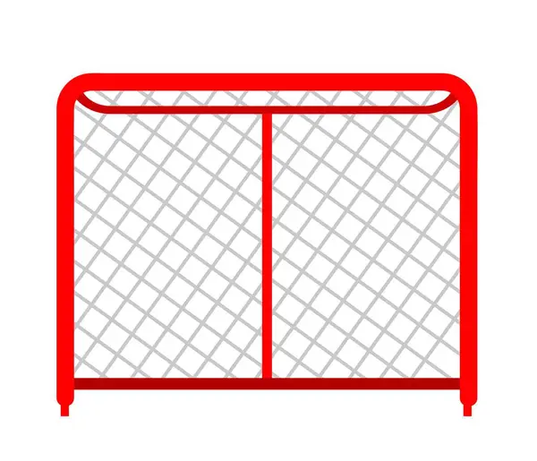 Soccer Grille Filet Football Equipement Isolé Éléments Terrain Pour Jouer — Image vectorielle