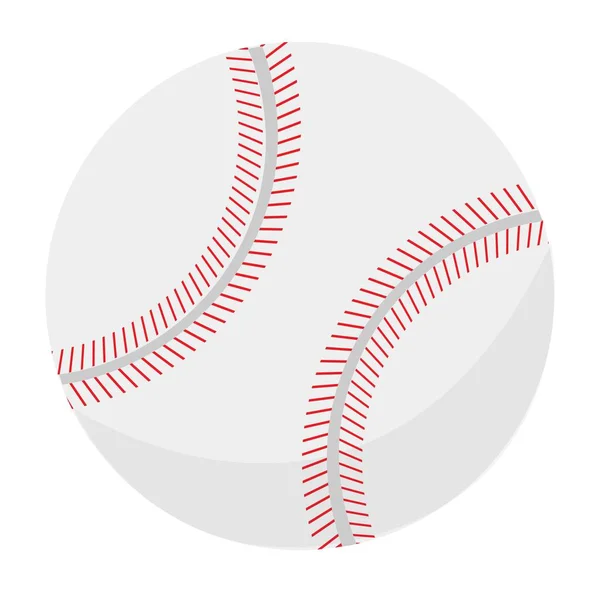 用运动器材打棒球 投手和接球的孤立球 体育活动和业余爱好 娱乐和业余时间的练习 矢量呈扁平型 — 图库矢量图片