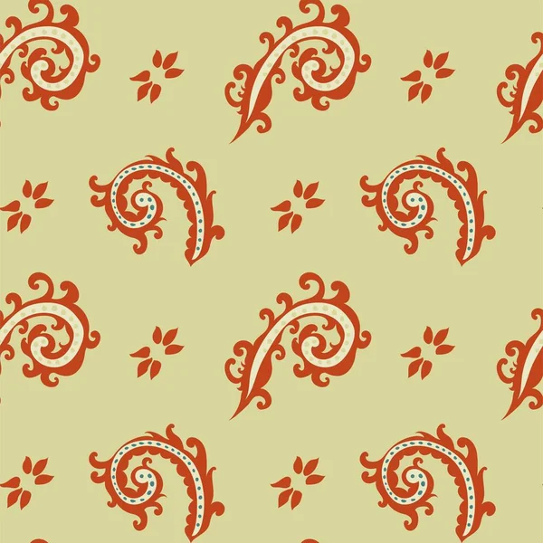 Çiçekler, bitkiler, yapraklar ve yapraklar. Kıvrımlı ve kıvrımlı çiçek desenli. Dallar ve dallar dekor. Kusursuz iz, arkaplan ya da duvar kağıdı. Düz biçimli vektör