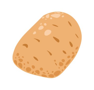 Patates hamuru. Ekolojik çiftlikten organik ve lezzetli sebzeler. Çorba pişirmek ve salata hazırlamak için. Zengin vitaminler, kaynak lif. Düz biçimde izole edilmiş simge vektörü