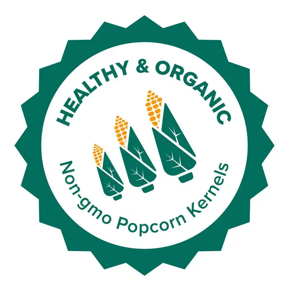 Prodotti Biologici Naturali Chicchi Popcorn Non Ogm Snack Ingredienti Cucinare Grafiche Vettoriali