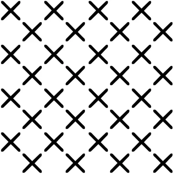 Seamless Vector Pattern Abstract Black Crosses White Background Ideal Modern Royalty Free Stock Illustrations