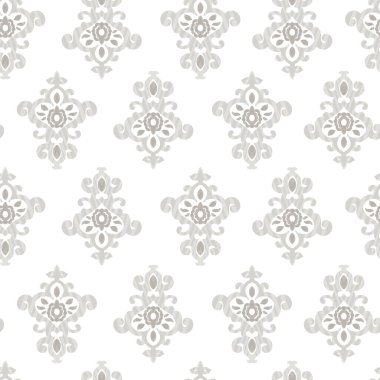 Bej tonlarda zarif dikey damaske deseni, klasik ve sofistike bir tasarım yaratıyor..