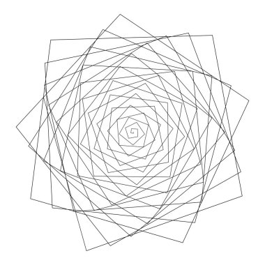 Beyaz arka planda spiral. Görüntü.