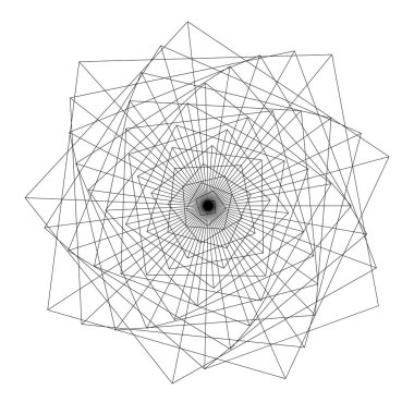 Beyaz arka planda spiral. Görüntü.