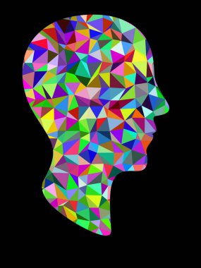 Kafanın profili. Görüntü.