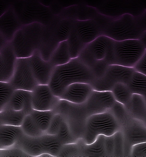 Abstract noise with lines on black background. Illustration.